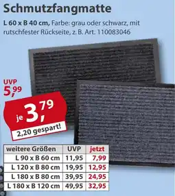 Sonderpreis Baumarkt Schmutzfangmatte Angebot