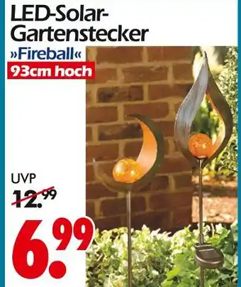 Wreesmann Led-solar-gartenstecker fireball Angebot