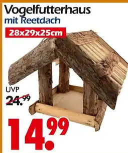 Wreesmann Vogelfutterhaus mit reetdach Angebot