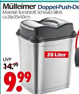 Wreesmann Mülleimer doppel-push-deckel Angebot