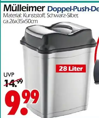 Wreesmann Mülleimer doppel-push-deckel Angebot