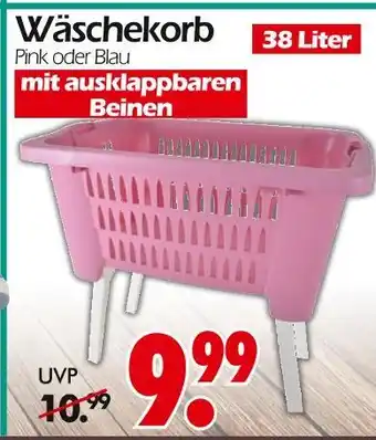 Wreesmann Wäschekorb pink Angebot