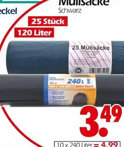 Wreesmann Müllsäcke schwarz Angebot