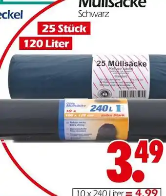 Wreesmann Müllsäcke schwarz Angebot