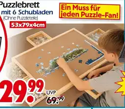 Wreesmann Puzzlebrett mit 6 schubladen Angebot