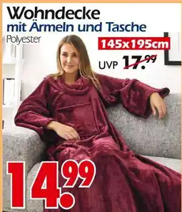 Wreesmann Wohndecke mit ärmeln und tasche Angebot