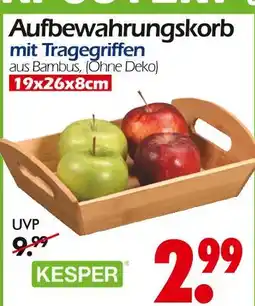 Wreesmann Kesper aufbewahrungskorb mit tragegriffen Angebot