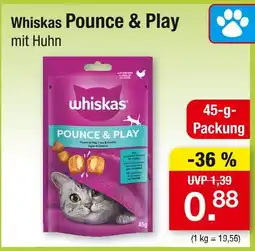 Zimmermann Whiskas pounce & play Angebot