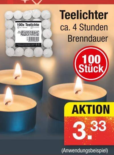 Teelichter Angebot bei Zimmermann