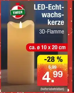 Zimmermann Led-echtwachskerze Angebot