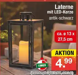 Zimmermann Laterne mit led-kerze Angebot