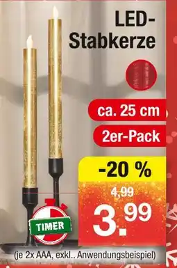 Zimmermann Led-stabkerze Angebot