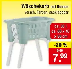 Zimmermann Wäschekorb mit beinen Angebot