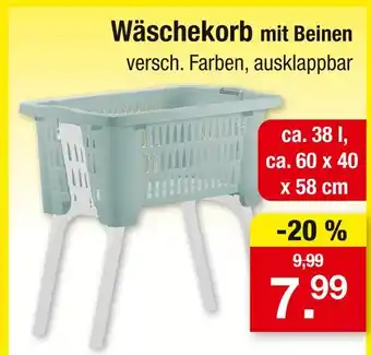 Zimmermann Wäschekorb mit beinen Angebot