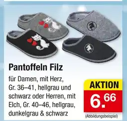 Zimmermann Pantoffeln filz Angebot
