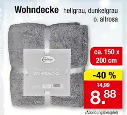 Zimmermann Casalingo wohndecke hellgrau Angebot