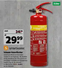 Hagebau Smartwares schaum-feuerlöscher Angebot