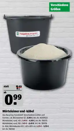 Hagebau Hagebaumarkt mörteleimer 12 l Angebot