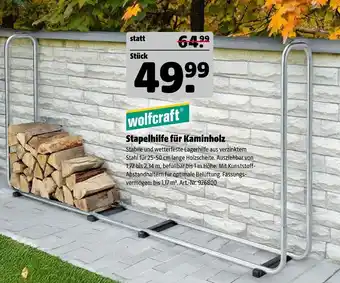 Hagebau Wolfcraft stapelhilfe für kaminholz Angebot