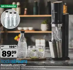 Hagebau Sodastream wassersprudler „crystal 3.0 titan“ Angebot
