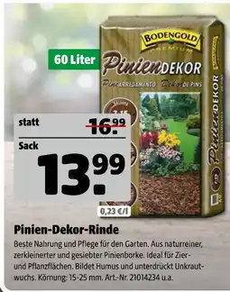 Hagebau Bodengold premium pinien-dekor-rinde Angebot
