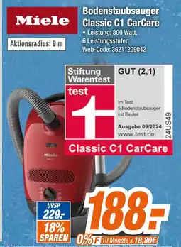 Expert Miele bodenstaubsauger classic c1 carcare Angebot