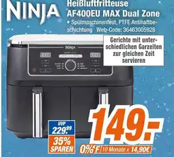 Expert Ninja heißluftfritteuse af400eu max dual zone Angebot