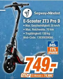 Expert Segway-ninebot e-scooter zt3 pro d Angebot