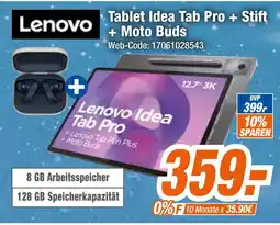 Expert Lenovo tablet idea tab pro + stift + moto buds Angebot