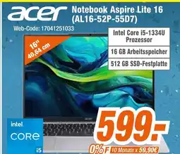 Expert Acer notebook aspire lite 16 (al16-52p-55d7) Angebot