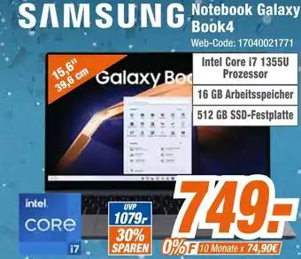 Expert Samsung notebook galaxy book4 Angebot