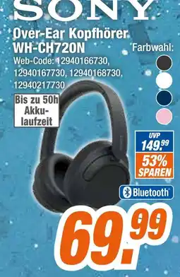 Expert Sony over-ear kopfhörer wh-ch720n Angebot