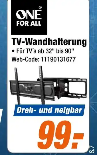 Expert One for all tv-wandhalterung Angebot
