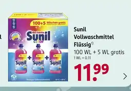 Rossmann Sunil vollwaschmittel flüssig Angebot