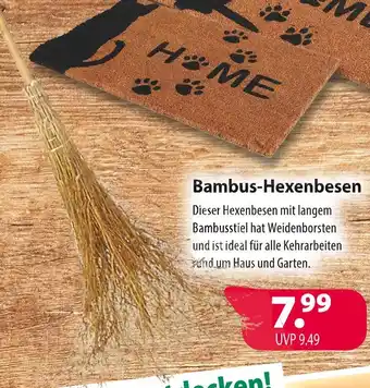 Kiebitzmarkt Bambus-hexenbesen Angebot