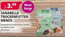 Kiebitzmarkt Sanabelle trockenfutter-menüs Angebot