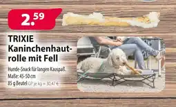 Kiebitzmarkt Trixie kaninchenhautrolle mit fell Angebot