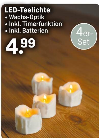 Led-teelichte Angebot bei Rossmann