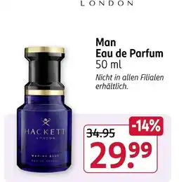 Rossmann Hackett london man eau de parfum Angebot