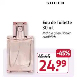 Rossmann Sheer eau de toilette Angebot