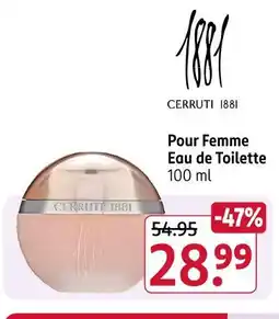 Rossmann Cerruti 1881 pour femme eau de toilette Angebot