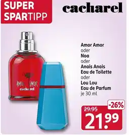 Rossmann Cacharel amor amor Angebot