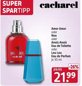 Rossmann Cacharel amor amor Angebot