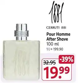 Rossmann Cerruti 1881 pour homme after shave Angebot