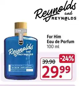 Rossmann Reynolds and reynolds for him eau de parfum Angebot