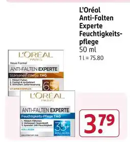 Rossmann L'oréal anti-falten experte feuchtigkeitspflege Angebot
