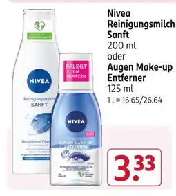 Rossmann Nivea reinigungsmilch sanft Angebot