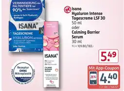 Rossmann Isana hyaluron intense tagescreme lsf 30 Angebot