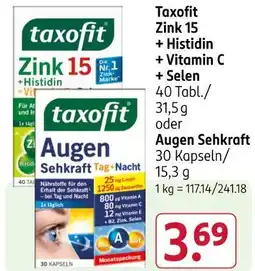 Rossmann Taxofit zink 15 + histidin + vitamin c + selen Angebot