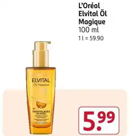 Rossmann L’oréal elvital öl magique Angebot